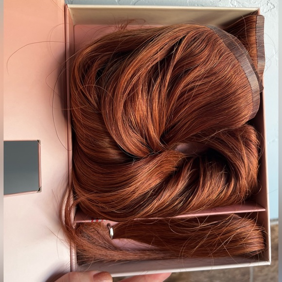 Glam Seamless Invisi Clip-in 16" Hair Extensions - Auburn - Picture 2 of 10